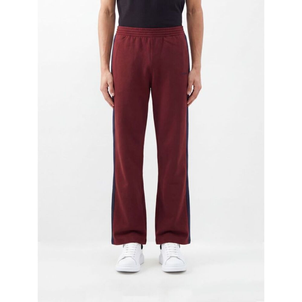 Mcqueen Men Mcqueen Cotton Blend Jogging Trousers With Side Bands